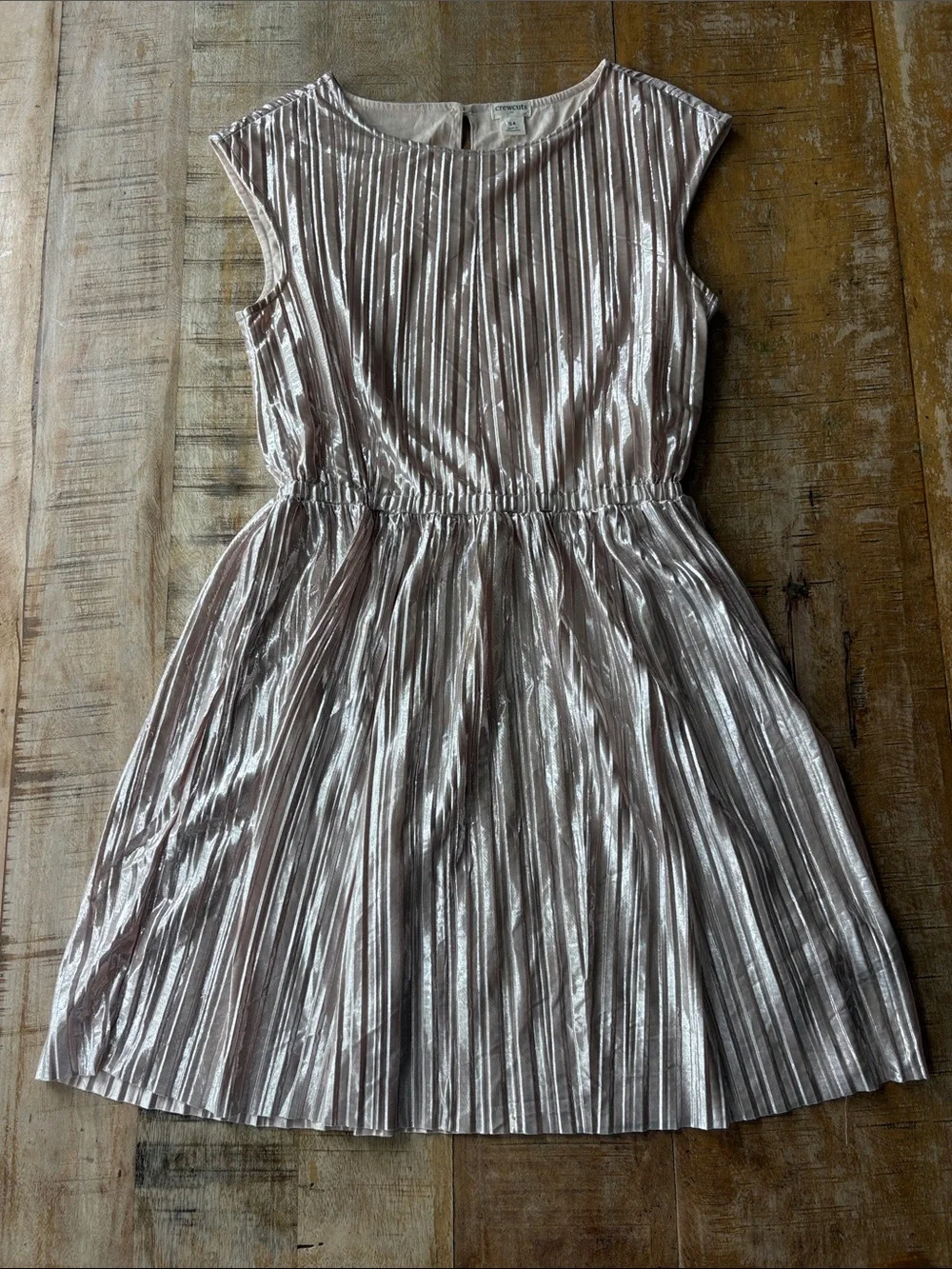 Crewcuts Girls' Pink & Metallic Gold  Party Dresses size 12/14